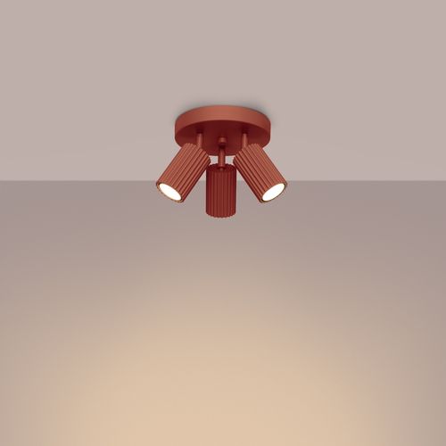 Plafon KARBON 3P ochra czerwona na Arena.pl