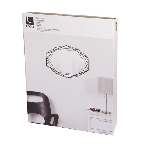 Umbra Lustro ścienne PRISMA czarne na Arena.pl