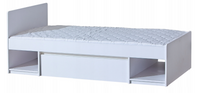 Nowoczesne Łóżko z Szufladą 90x195 Białe ARKTICA DL 2 kolory