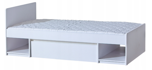 Nowoczesne Łóżko z Szufladą 90x195 Białe ARKTICA DL 2 kolory na Arena.pl