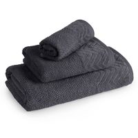 Ręcznik 50X90 cm grafit bawełna frotte bordiura