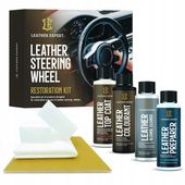 Farba do renowacji skórzanej kierownicy BLACK LeatherExpert Steering zestaw