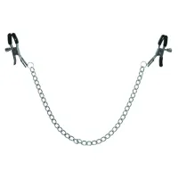 s&m chained nipple clamps - zaciski z łańcuszkiem, regulacja nacisku