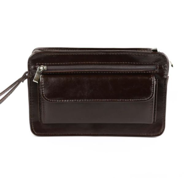 308-Saszetka męska-brąz KEMER zdjęcie 1