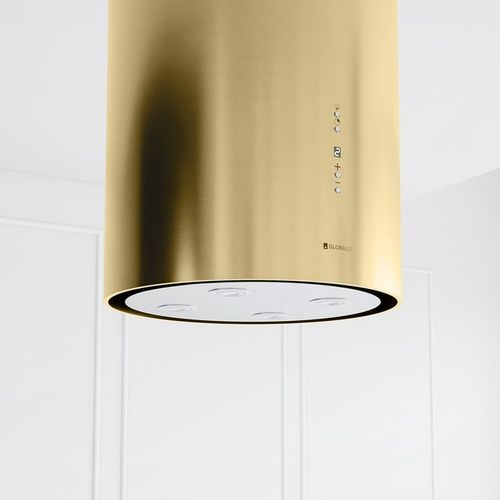 Okap kuchenny GLOBALO Cylindro Isola 39.7 Light Gold Mat na Arena.pl