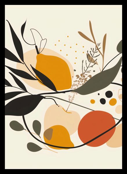 Plakat 50x70cm Botaniczny Wir zdjęcie 2