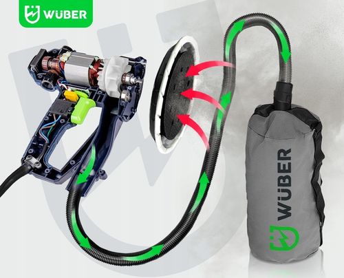 SZLIFIERKA DO GIPSU GŁADZI 180MM SIECIOWA Z TAŚMĄ LED + 6 PAPIERÓW na Arena.pl