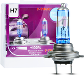 Żarówki H7 55W XENON BLUE +100% HIGH LIGHT 5000K BIAŁE MOCNE