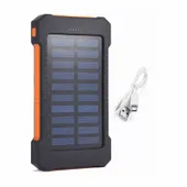 Power Bank I Latarka Kempingowa 2W1 2X1A 20000Mah Solarny Wodoodporny