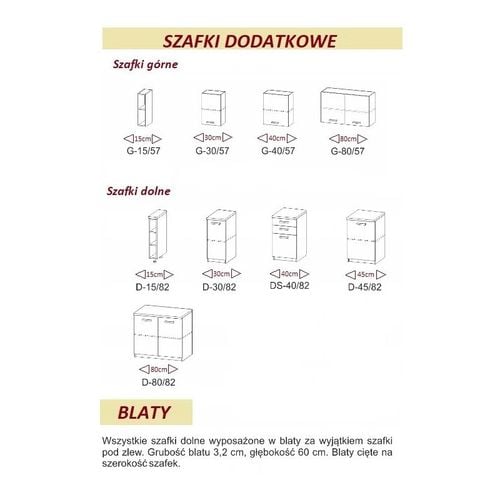 Meble kuchenne Katia D30/82 ARTISAN BIEL na Arena.pl
