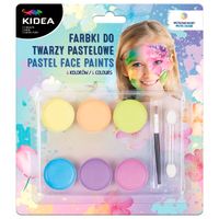 farby do twarzy pastelowe 6 kol kidea 5422