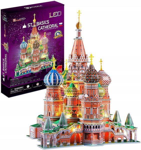 puzzle 3d led katedra św.basils zdjęcie 9