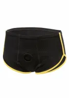 calexotics boundless brief czarno-żołte - komfortowy pas intymny m