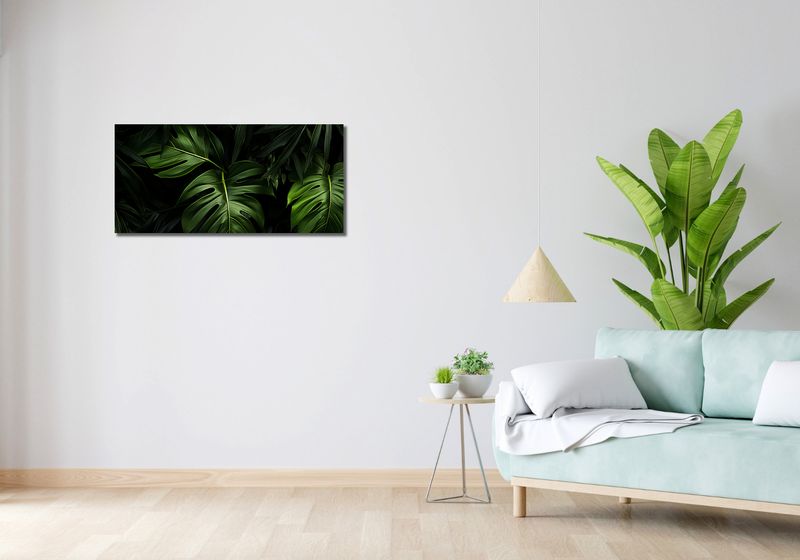 Obraz 90x40cm Zielony Szept zdjęcie 2
