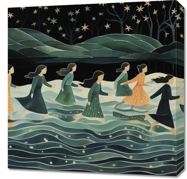 Obraz 60x60cm Nocna Procesja zdjęcie 1