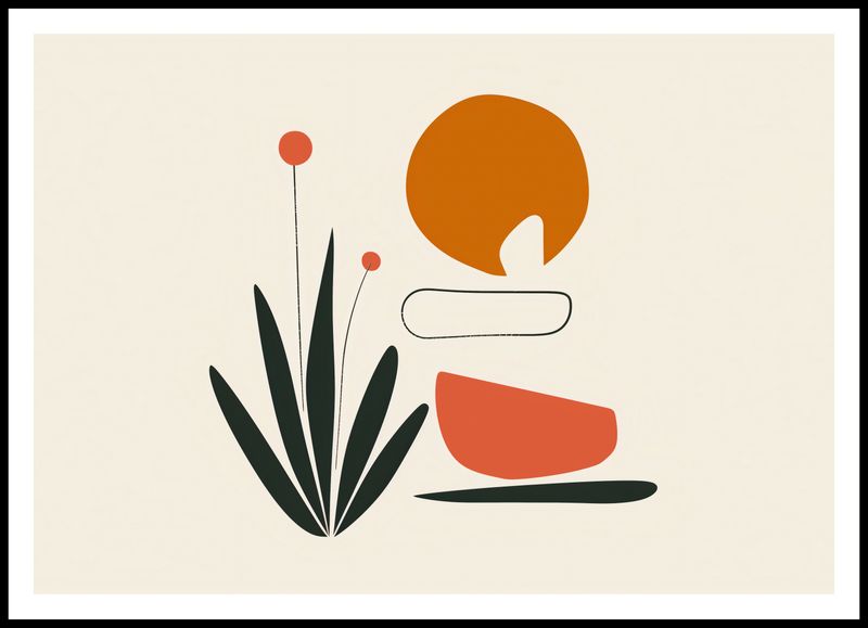 Plakat 100x70cm Abstrakcyjny Zen zdjęcie 3