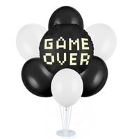 Zestaw balonów na stojaku Gamer Game Over