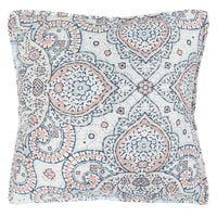 Poszewka dekoracyjna HAREM 40x40 biała w ozdobny kolorowy ornamet