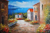 Liguryjska uliczka (60x90cm)