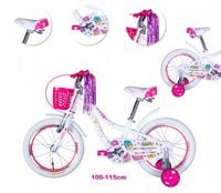 ROWER DZIECIĘCY 16 CALI BEZPIECZNY ROWEREK DLA DZIEWCZYNKI NA PREZENT