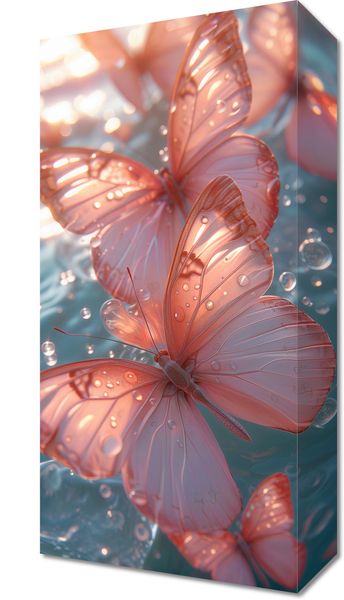 Obraz 20x40cm Świetliste Motyle zdjęcie 1