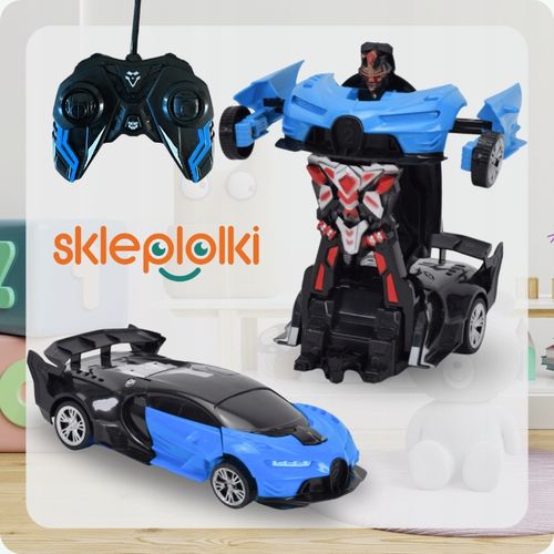 AUTO ROBOT ZDALNY SAMOCHÓD TRANSFORMACJA NA PILOT 2W1 +AKUMULATOR na Arena.pl