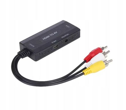 Konwerter HDMI do RCA Adapter AV CINCH CVBS 1080 audi video konwertor na Arena.pl