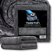 K2 TWISTON DWUSTRONNY RĘCZNIK mikrofibra OSUSZANIA LAKIERU KAROSERII AUTA