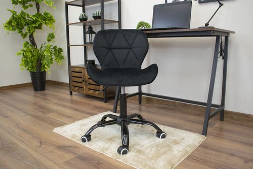 Krzesło obrotowe NOTO aksamit - czarne na Arena.pl