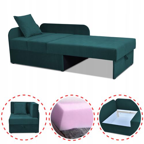 Narożnik dziecięcy Denis rozkładany pojemnik łóżko dla dzieci materac kubuś na Arena.pl