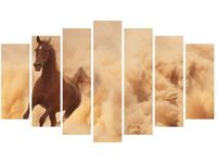 80CM 140CM OBRAZ 7 ELEM KOŃ GALOPIE ŚCIENNY