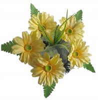 Stroik na grób cmentarz sztuczne kwiaty kompozycja STANPOL