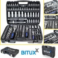 15179 Zestaw narzędzi w walizce BITUXX 171 elementów stalowe solidne