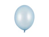 Balony metallic niebieskie baby blue strong, 27 cm 100 szt.