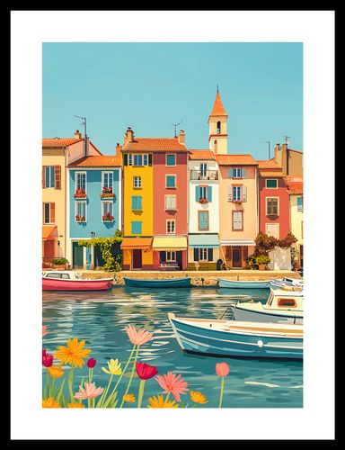 Plakat 25x35cm Wielobarwne Nadbrzeże na Arena.pl