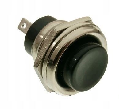 Przełącznik chwilowy okrągły PBS26B czarny C.E na Arena.pl