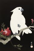 Plakat 67,5x100cm Cockatoo and Pomegranate 2, Koson Vintage do Salonu