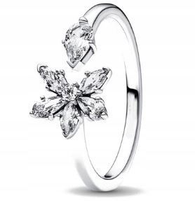 Pierścionek ze zbiorem roślin srebro 925 rozm. 56 SimplyMe + GRATIS zdjęcie 1