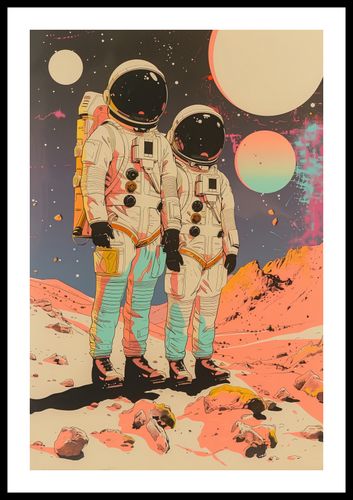 Plakat 40x60cm Astrounauci Kosmonauci na Arena.pl
