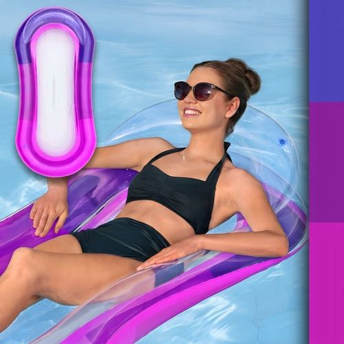 MATERAC DMUCHANY Z SIATKĄ DO PŁYWANIA LEŻAK PLAŻOWY NA BASEN HAMAK WODNY na Arena.pl