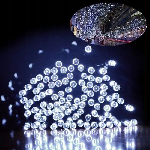 LAMPKI CHOINKOWE 500LED 35m ZEWNĘTRZNE WEWNĘTRZNE BIAŁE ZIMNE ŚWIĄTECZNE na Arena.pl