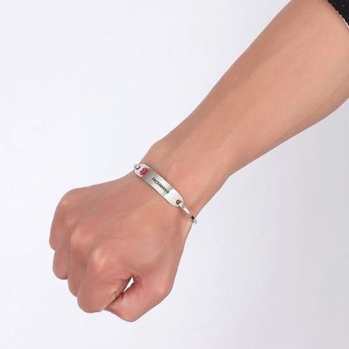 Bransoletka MEDYCZNA BANGLA z Twoim GRAWEREM na Arena.pl