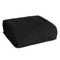 Miękki koc waflowy KAMBER 200X220 czarny