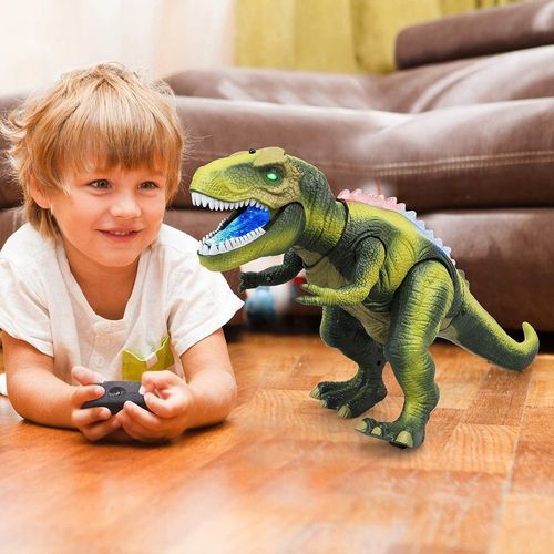 DUŻY DINOZAUR TYRANOZAUR ZDALNIE STEROWANY ROBOT LED CHODZI RYCZY + BATERIE na Arena.pl