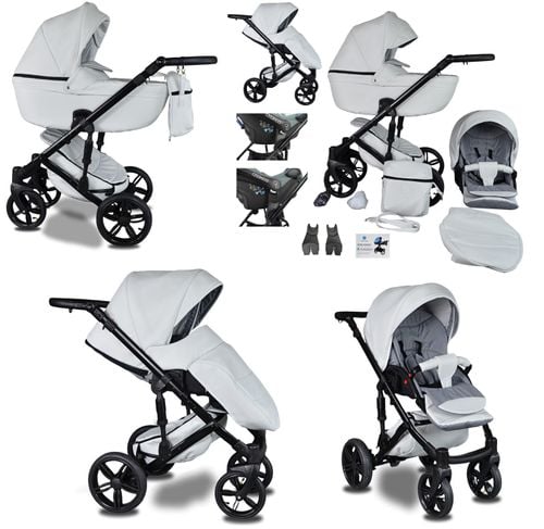 WÓZEK DZIECIĘCY BeRco 2w1 + Adaptery Maxi Cosi Cybex Aton X-Lander na Arena.pl