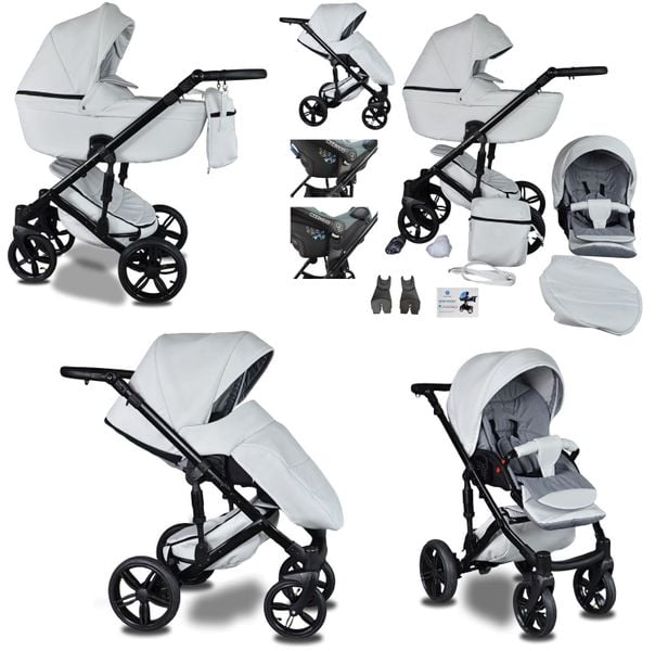 WÓZEK DZIECIĘCY BeRco 2w1 + Adaptery Maxi Cosi Cybex Aton X-Lander zdjęcie 2
