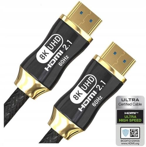 CERTYFIKOWANY Kabel HDMI 2.1 8K 4K eARC PREMIUM 2M na Arena.pl