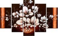70 100CM OBRAZ 5 ELEM MAGNOLIA III WAZA DRUK PŁÓTNO