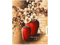 75CM 60 CM OBRAZ KWIATY WAZONIE STORCZYKI DRUK