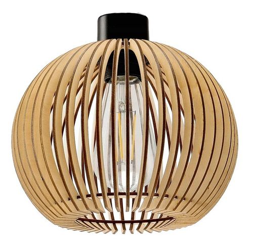 LAMPA KINKIET E27 ścienny stały loft KULA Drewno na Arena.pl